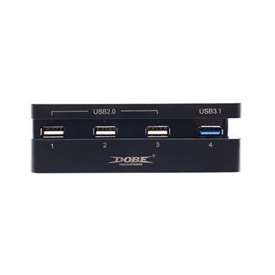 Hub USB 4 Ports pour Sony Playstation 4 PS4 Slim - Noir - Straße Game ®