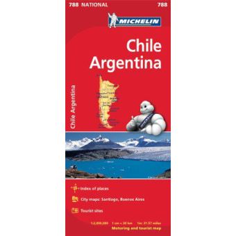 Mapa Michelin National 788 - Chile e Argentina
