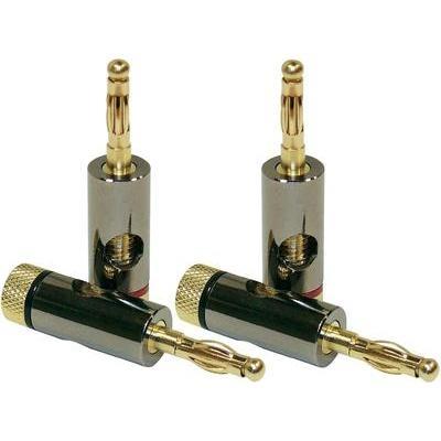 Set de 4 fiches bananes dynavox or 206857