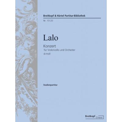 Partitions classique EDITION BREITKOPF LALO EDOUARD - KONZERT FUR VIOLONCELLO UND ORCHESTER D-MOLL - CELLO AND ORCHESTRA Grand format