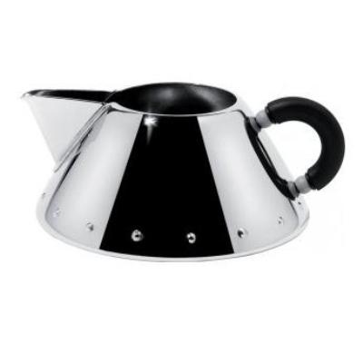 ALESSI 9096 B CRÉMIER EN ACIER INOXYDABLE AVEC POIGNÉE EN POLYAMIDE NOIR