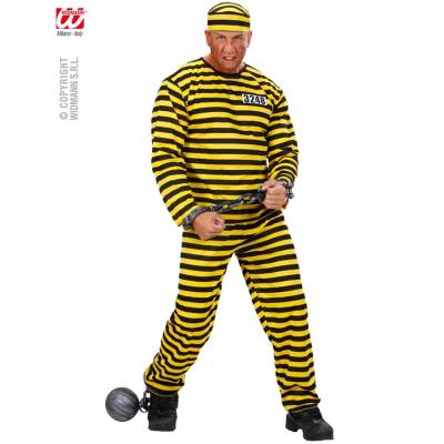 Déguisement de Prisonnier Jaune Adulte (Taille M)