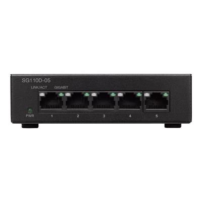 Cisco Small Business SG110D-05 - switch - 5 poorten - onbeheerd - desktop, wandbevestiging