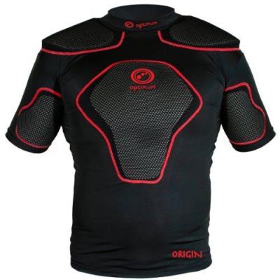 Optimum origin epaulière garçon noir rouge 9-10 ans