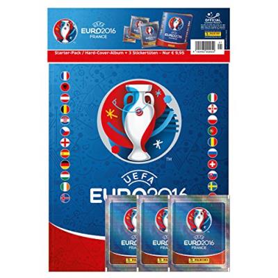 Panini euro 2016 france sticker - starter incl. Hardcover album + 3 packs