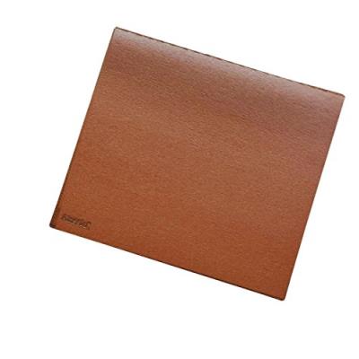 ALASSIO Tapis de souris 25 x 22 cm cuir véritable Cognac