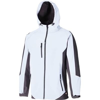 Dickies JW7010, Veste de Travail MenWomen, Blanc (Blanc/Gris), XL