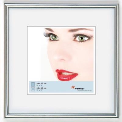 Walther, galeria, cadre en plastique, ks220h, 20x20 cm, argent