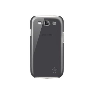 Belkin Shield Sheer - Beschermhoes voor mobiele telefoon - polycarbonaat - zwart - Frustration-Free Packaging - voor Samsung Galaxy S III