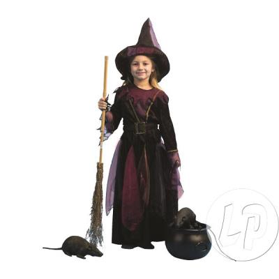 déguisement sorcière noir et violet enfant taille 128cm