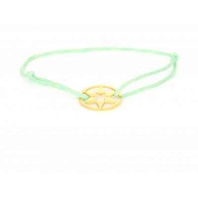 AILORIA Bracelet marron turquoise doré