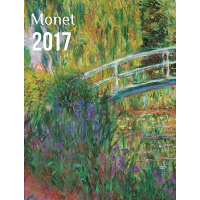 Carnet Agenda 2017 Monet à rabat aimanté format poche
