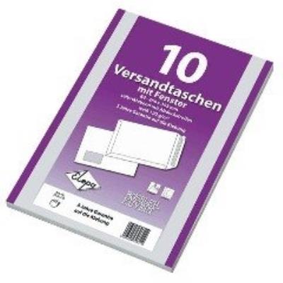 Mailmedia versandtasche natron weiß, b4 quer, mit fenster 39611 0