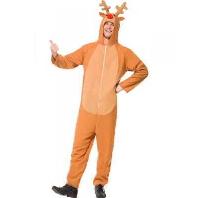 Costume renne avec capuche pour home - S
