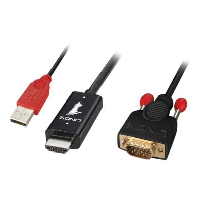 Lindy HDMI to VGA Adapter cable videoconverter - zwart