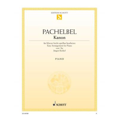 Partitions classique SCHOTT PACHELBEL JOHANN - CANON - PIANO Piano