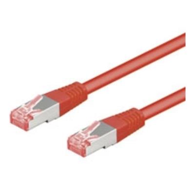 Patchkabel rj45 s ftp cat6 0,50m rot pimf
