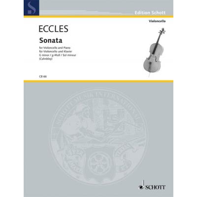 Partitions classique SCHOTT ECCLES HENRY - SONATE G MINOR - CELLO AND PIANO Violoncelle