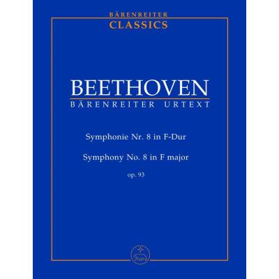 Partitions classique BARENREITER TASCHENPARTITUREN BEETHOVEN L.V. - SYMPHONIE NR. 8 IN F-DUR F-DUR OP. 93 - CONDUCTEUR POCHE Format poche