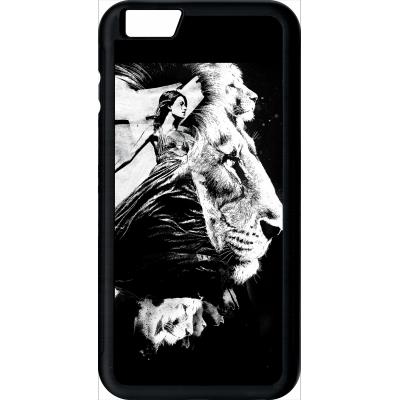 Coque apple iphone 6+ plus creative art le lion