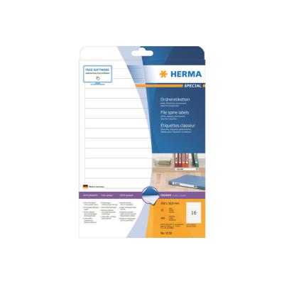 HERMA Special - permanent zelfklevende matte ondoorzichtige papieren bestandsmapetiketten - 400 etiket(ten)