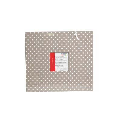 Album avec fenêtre - Pois blanc / beige - 10 pochettes
