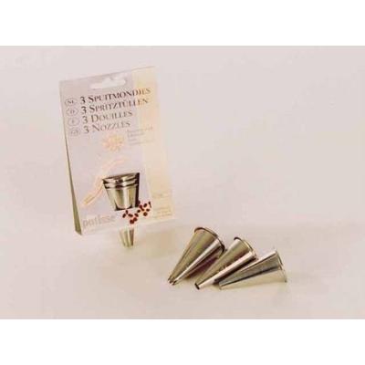 Patisse douilles(3) 5/7/9cm *inox*01798