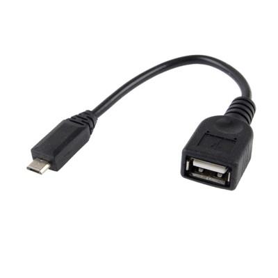 Connectique Adaptateur USB A Femelle vers Micro USB 5 Pin Male - 10cm