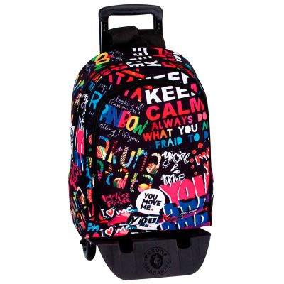 PERONA - Detach.Sac à dos à roulettes A.O. Pr You & Me Cabas, 43 cm, Multicolore (Multicolore)