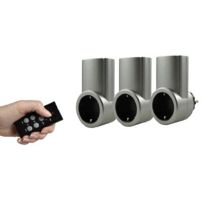 Rev funk-steckdosen-set argent 3+1 2300w 0085010703
