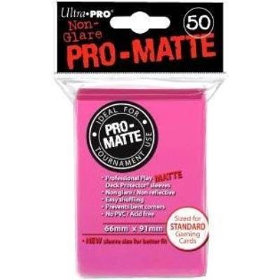 Ultra pro - 330563 - jeu de cartes - housse de protection - pro-matte - rose vif - d12