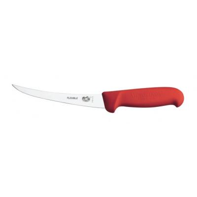 Couteau à désosser lame flexible 12 cm, manche fibrox rouge Victorino