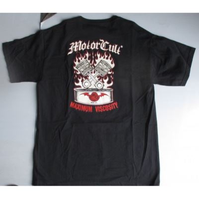 t shirt homme motorcult piston crane noir M rocker hot rod