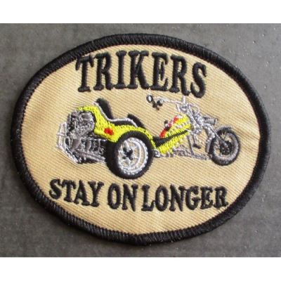 patch triker oval trike stay on longer ecusson thermocollant