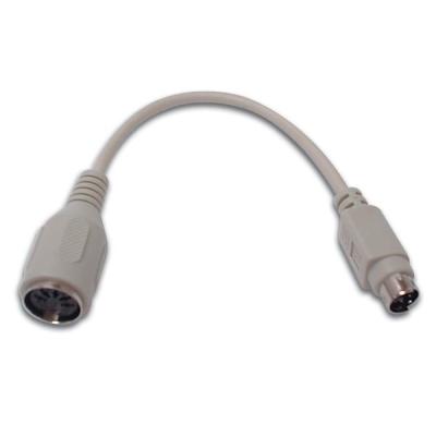 Adaptateur Ps/2 Pour Clavier Mini Din6 Male - Din5 Femelle