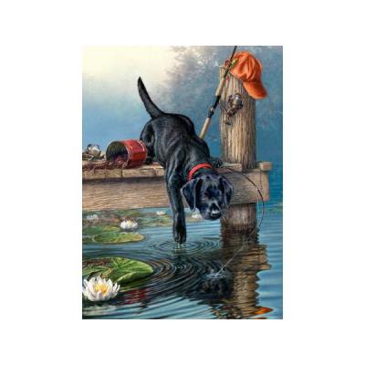 23 x 34 x 2,5 cm - Collection artistes - chien