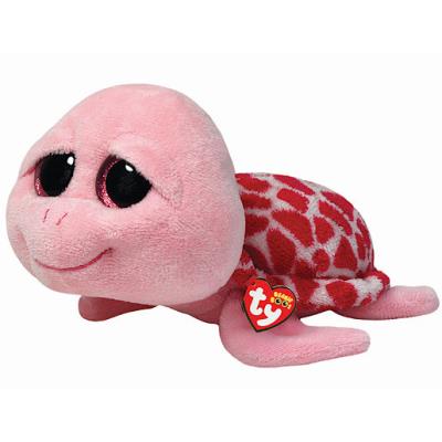 Ty - Beanie Boos - Shellby la Tortue de Mer Rose - Peluche 24 cm