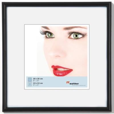 Walther, galeria, cadre en plastique, kb220h, 20x20 cm, noir