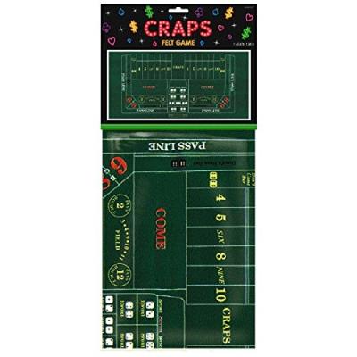 Amscan casino jeu craps feutre table housses