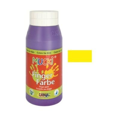 KREUL - GOUACHE AUX DOIGTS MUCKI , JAUNE 750 ML