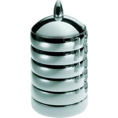 ALESSI CB02 KALISTÒ 2 BOÎTE EN ACIER INOXYDABLE 18 / 10 BRILLANT AVEC POMMEAU EN ALUMINIUM