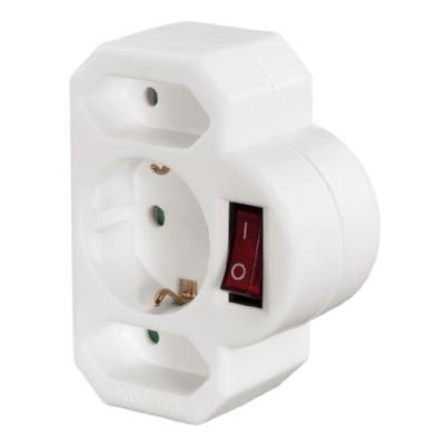 Hama Adaptateur électrique 3 prises muni d'un interrupteur (Import Allemagne)