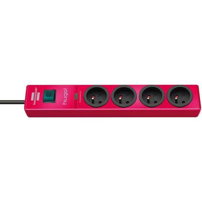 Brennenstuhl - brennenstuhl multiprise parafoudre hugo!, 4 prises, rouge 1150611374