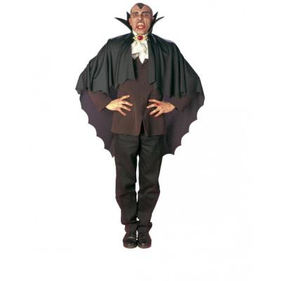 Cape de vampire noire avec col