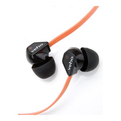 Ecouteurs Intra-auriculaires Veho Z1 orange flat f