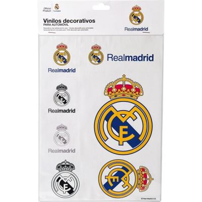 ensemble d'autocollants Real Madrid blanc 7 pièces