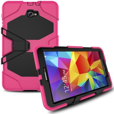 Coque siliconne Heavy Duty Combo pour Samsung Galaxy TAB A 10.1 (2016) T580 T585 - Rose