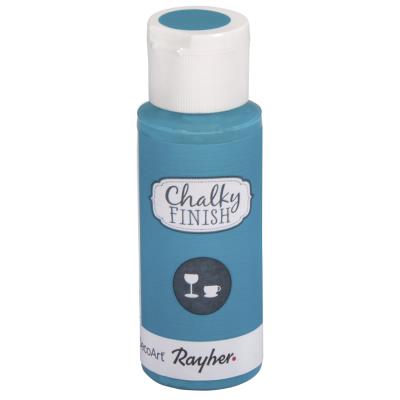 Peinture craie verre (Chalky Finish) - bleu lagon - 59ml - Rayher