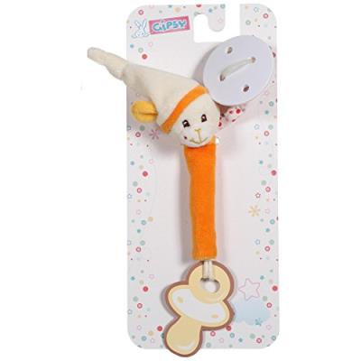 Gipsy accroche tétine smile agneau orange