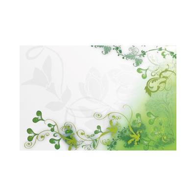 Décoration adhésive motif floral vert